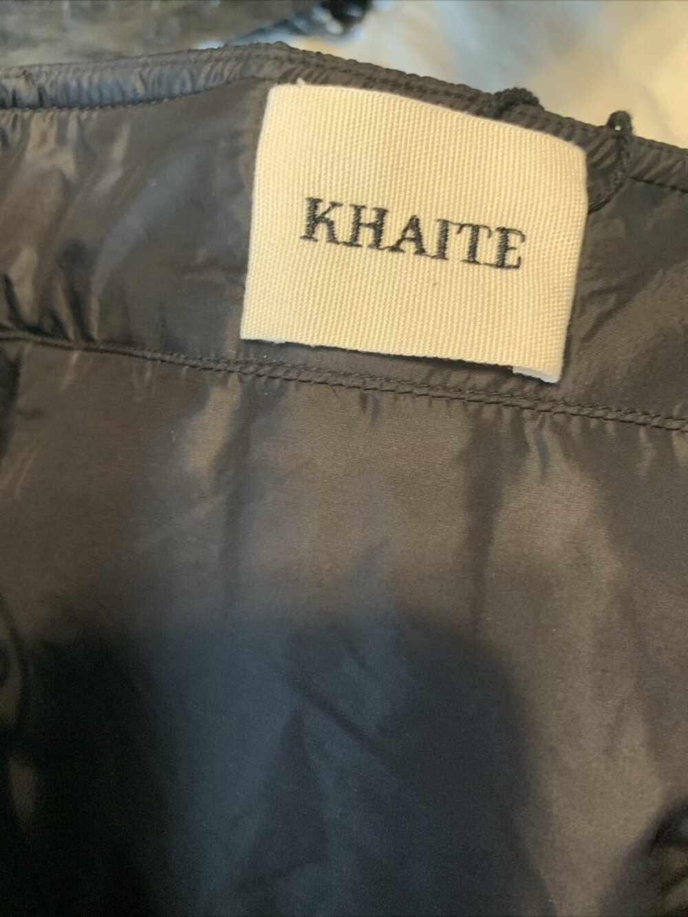Khaite Authentic The Mitsi Solid Black Padded Nylon Mini Skirt 0 Xxs Xs $680 - Picture 9 of 13